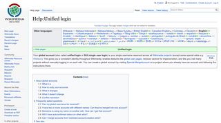 Help:Unified login - Wikimedia Meta-Wiki