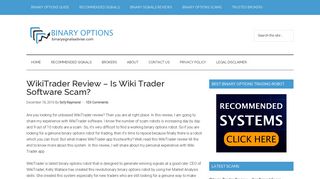 WikiTrader Review - Is Wiki Trader Software Scam?