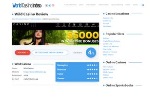 Wild Casino | 2019 Review of WildCasino.ag Online Casino