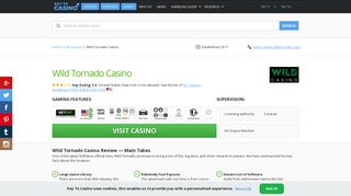 Wild Tornado Casino: Game Selection, Bonuses, Login – Keytocasino.