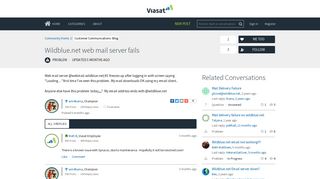 Wildblue.net web mail server fails | Viasat Internet Community