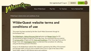 WilderQuest | WilderQuest website terms and conditions of use