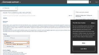Palo Alto Networks Knowledgebase: How to Configure WildFire