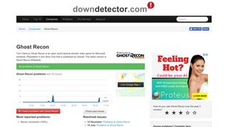 Gost Recon down? Current outages and problems. | Downdetector