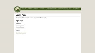 Login Page | Louisiana Department of Wildlife and Fisheries
