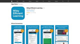 Wiley Efficient Learning on the App Store - iTunes - Apple