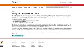 Wiley: Wiley's CIA Review Products