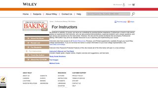 Wiley: For Instructors