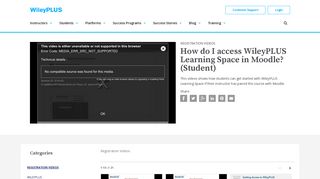 How do I access WileyPLUS Learning Space in Moodle? (Student ...