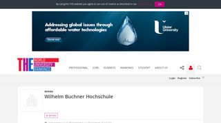 Wilhelm Buchner Hochschule World University Rankings | THE