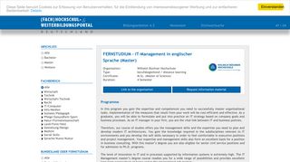 M.Sc., FERNSTUDIUM - IT-Management in englischer Sprache ...