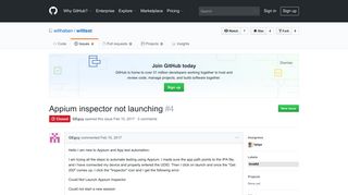 Appium inspector not launching · Issue #4 · willhaben/willtest · GitHub