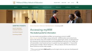 Accessing myWM | W&M School of Education - William & Mary School ...