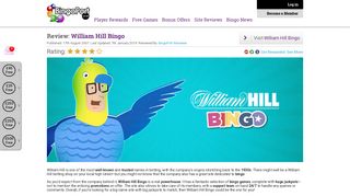 William Hill Bingo Review + Player Rewards | BingoPort