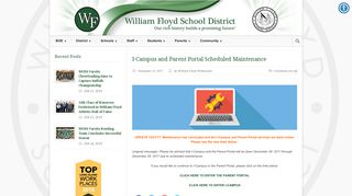 William Floyd School District » I-Campus and Parent Portal Scheduled ...