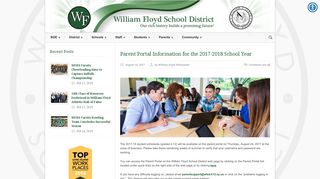 William Floyd School District » Parent Portal Information for the 2017 ...