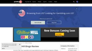 William Hill Bingo Bonus Offer for New Zealand - Gambling.com