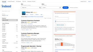 William Hill Jobs in London - January 2019 | Indeed.co.uk