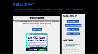 William Hill Plus - Football Bet Profit