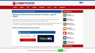 William Hill Restricted Countries & Territories: Legal or Illegal?