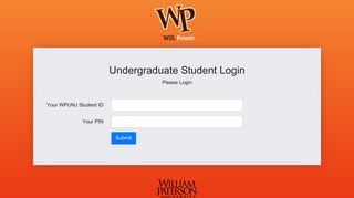 Admissions Student Login - WPConnect