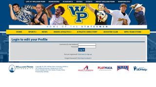 William Penn University - Login to edit your Profile