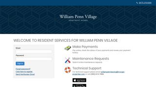 Login to William Penn Village Apartment Homes Resident Services ...