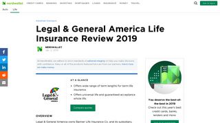 Legal & General America Life Insurance Review 2019 - NerdWallet