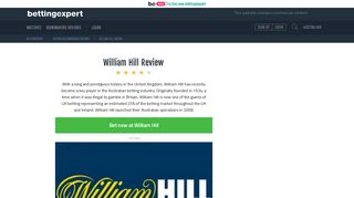 William Hill Australia Review | January 2019 - bettingexpert