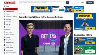 CrownBet and William Hill to become BetEasy - Racenet