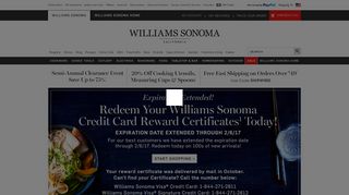 Williams-Sonoma Credit Card Rewards | Williams Sonoma