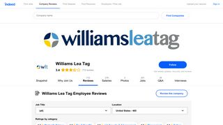 Working at Williams Lea Tag: 463 Reviews | Indeed.com