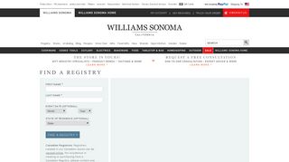 Find a Registry | Williams Sonoma
