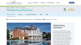 Williamsburg Plantation | Williamsburg VA Resorts