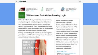 Williamstown Bank Online Banking Login - CC Bank