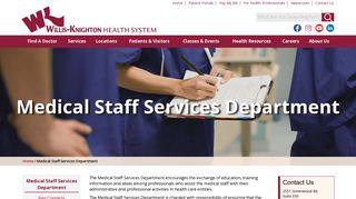 Medical Staff Services Department - Willis-Knighton Health System ...