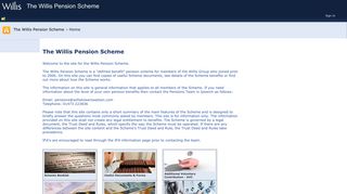 The Willis Pension Scheme - Home