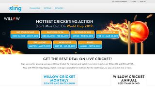 Willow Cricket - Sling TV