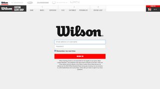 Wilson Custom Login
