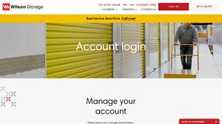 Wilson Storage | Account Login