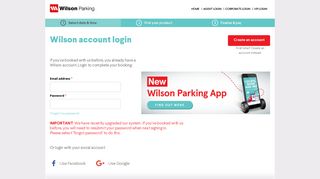 Wilson Parking - Customer Login