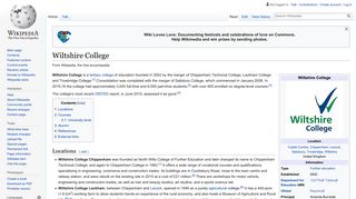 Wiltshire College - Wikipedia