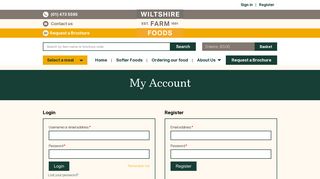 My Account - Wiltshire Farm Foods