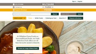 Wiltshire Farm Foods IE: Prepared Ready Meals Delivered
