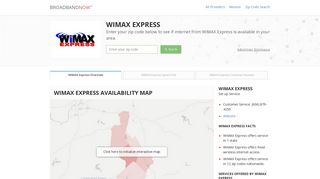 WiMAX Express | High Speed Internet | BroadbandNow.com