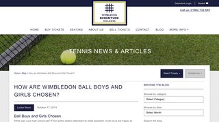 Wimbledon Ball Boys and Girls ? - Wimbledon Debenture Holders