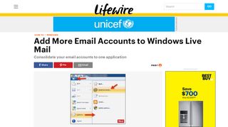 How to Add Email Accounts to Windows Live Mail - Lifewire