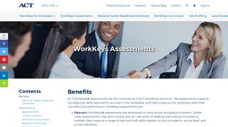 WorkKeys Assessments - ACT