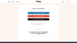 Get started with your Winc wine subscription