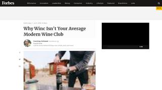 Why Winc Isn't Your Average Modern Wine Club - Forbes